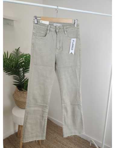 JEANS FLARED BEIGE