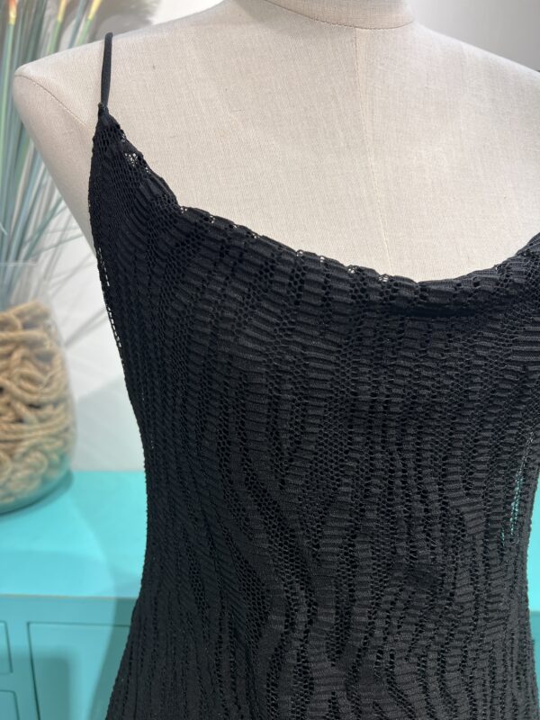 VESTIDO NEGRO GASA TIRANTES - Imagen 2