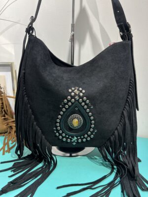 BOLSO FLECOS TACHUELAS - Negro