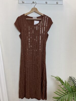 VESTIDO MIDI LENTEJUELAS - Caldera