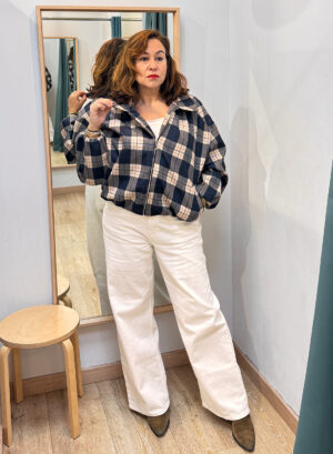 Novedades 20 CHAQUETA CUADROS - Azul