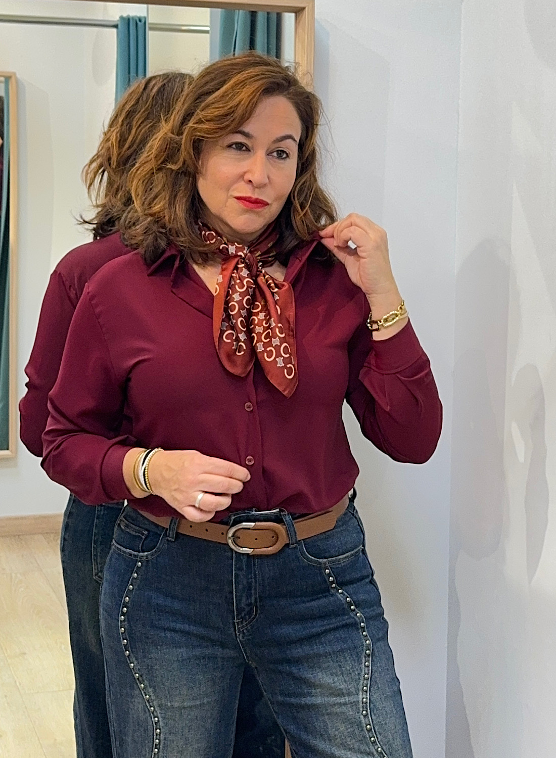 CAMISA CON PAÑUELO 4 CAMISA CON PAÑUELO - Imagen 4