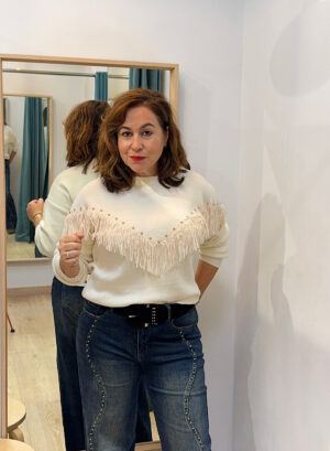 Novedades 29 JERSEY FLECOS - Blanco