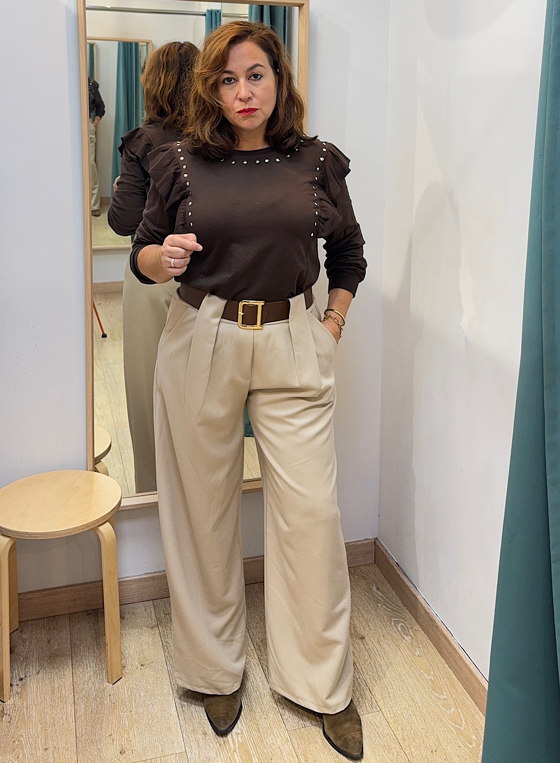 PANTALÓN TRABILLA ANCHA 7 PANTALÓN TRABILLA ANCHA - Imagen 7