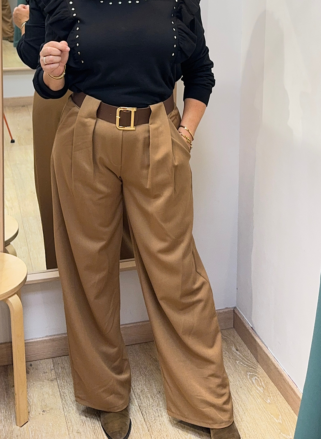 PANTALÓN TRABILLA ANCHA 2 PANTALÓN TRABILLA ANCHA - Imagen 2