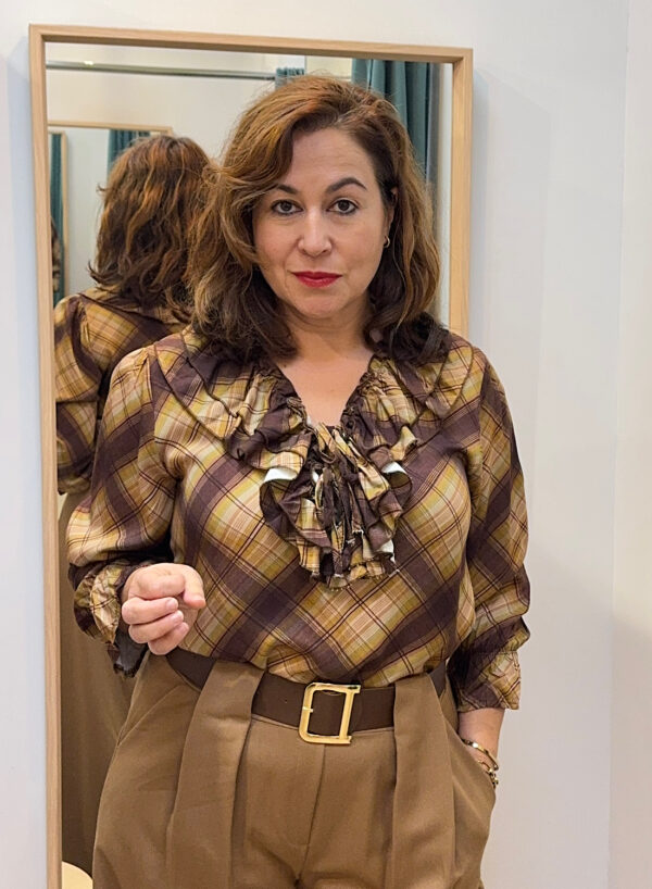 CAMISA CUADROS Y VOLANTES - Imagen 3
