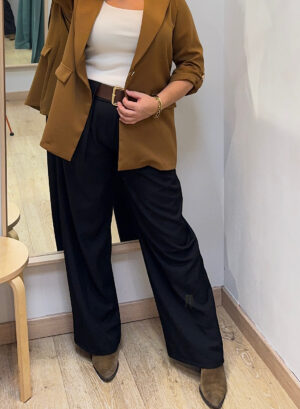 Novedades 8 PANTALÓN TRABILLA ANCHA - Negro