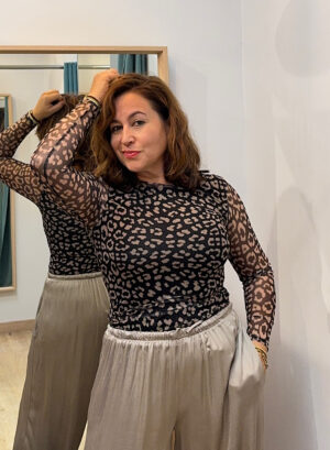 Novedades 15 CAMISETA GASA ANIMAL PRINT - Negro