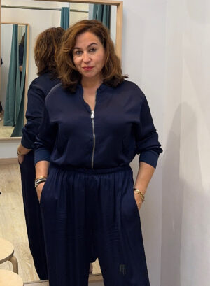 Novedades 27 BOMBER SATINADA - Azul