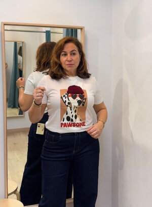 Novedades 35 CAMISETA PAWSOME - Blanco