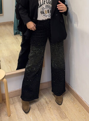 JEANS NEGRO BRILLO