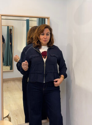 Novedades 27 BOMBER TEJIDO FINO - Azul
