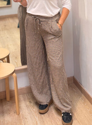 PANTALÓN CUDRITOS - Marrón