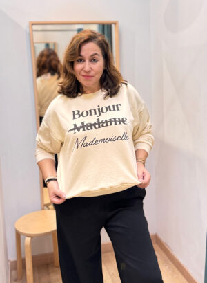 Novedades 2 SUDADERA BONJOUR - Beige