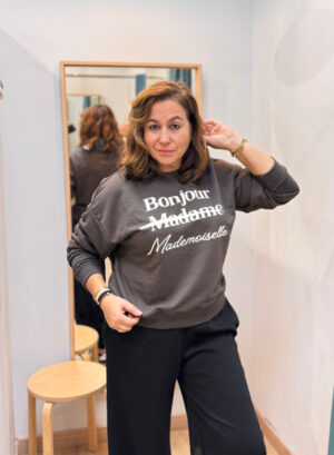 Novedades 34 SUDADERA BONJOUR - Marrón