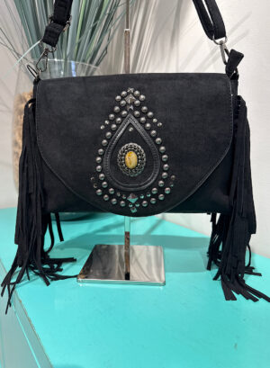 Novedades 30 BANDOLERA FLECOS - Negro