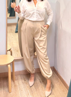PANTALON BALLOON - Beige