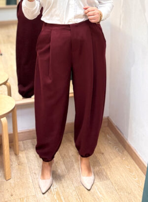 PANTALON BALLOON - Granate
