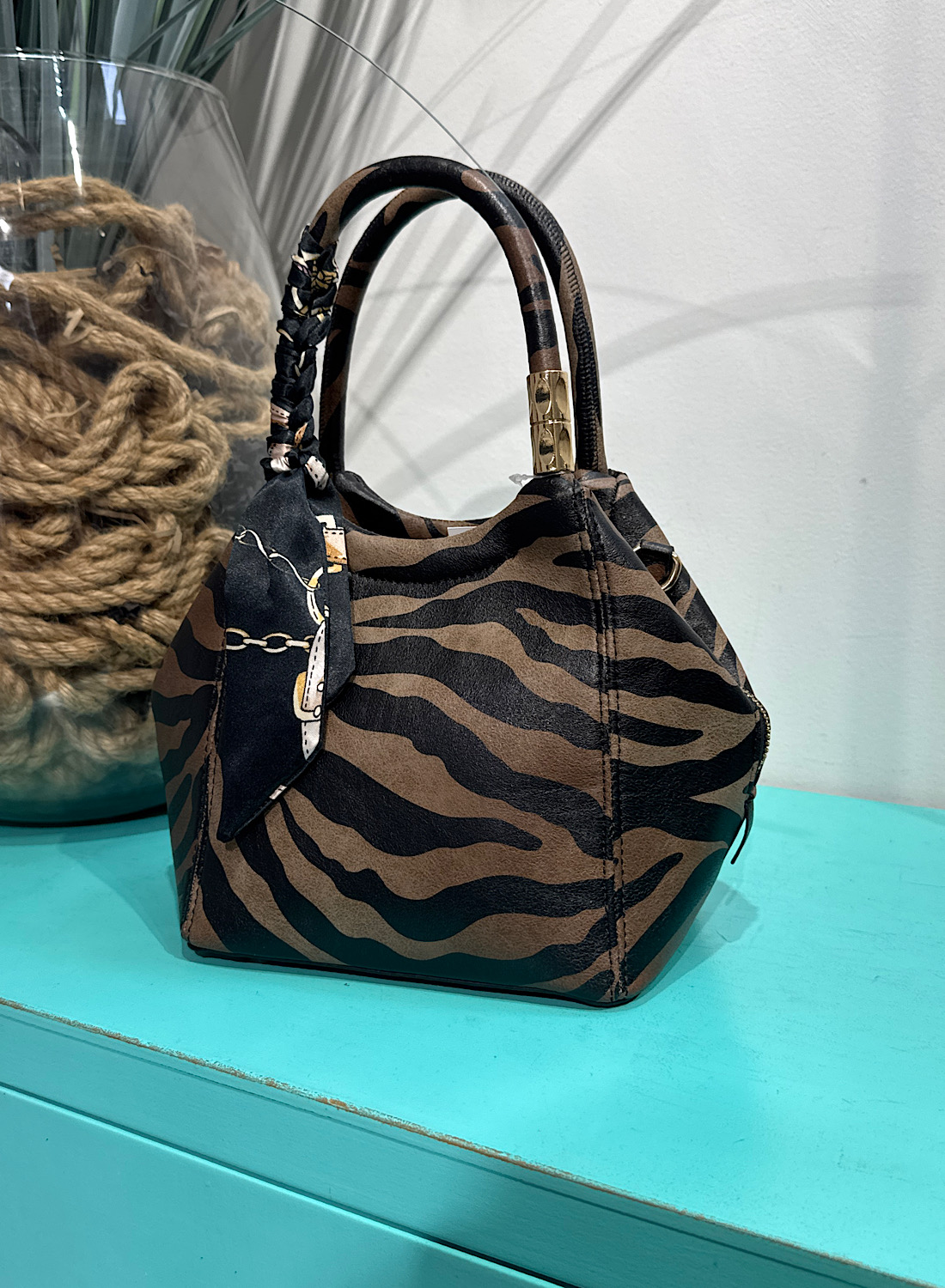 BOLSO CEBRA DE MANO 6 BOLSO CEBRA DE MANO - Imagen 6