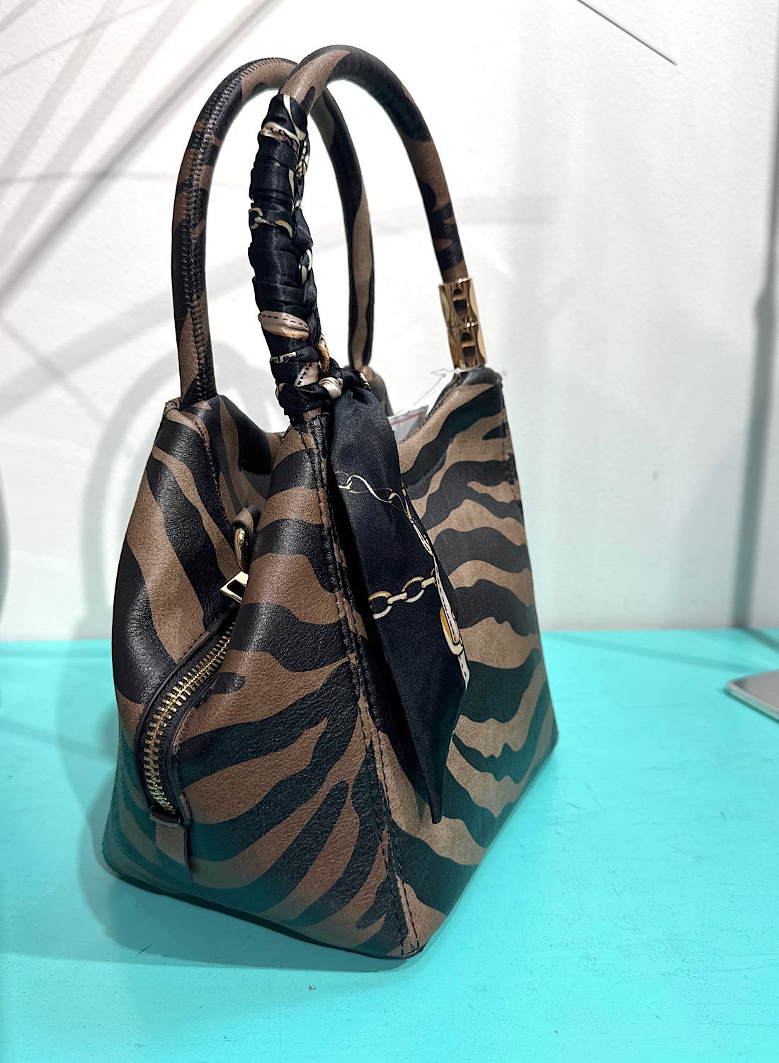 BOLSO CEBRA DE MANO 4 BOLSO CEBRA DE MANO - Imagen 4