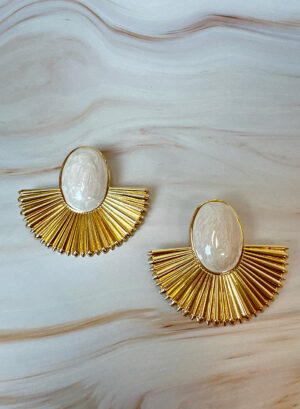 PENDIENTE SOL BLANCO