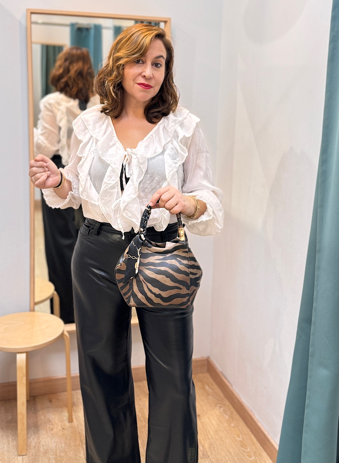 BOLSO CEBRA DE MANO 2 BOLSO CEBRA DE MANO - Imagen 2