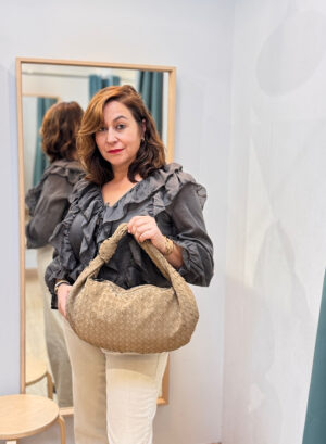 BOLSO TRENZADO - Taupe