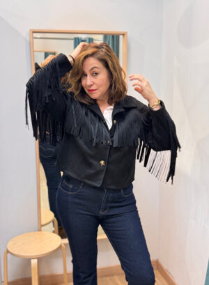 Novedades 14 CHAQUETA COUNTRY FLECOS - Negro