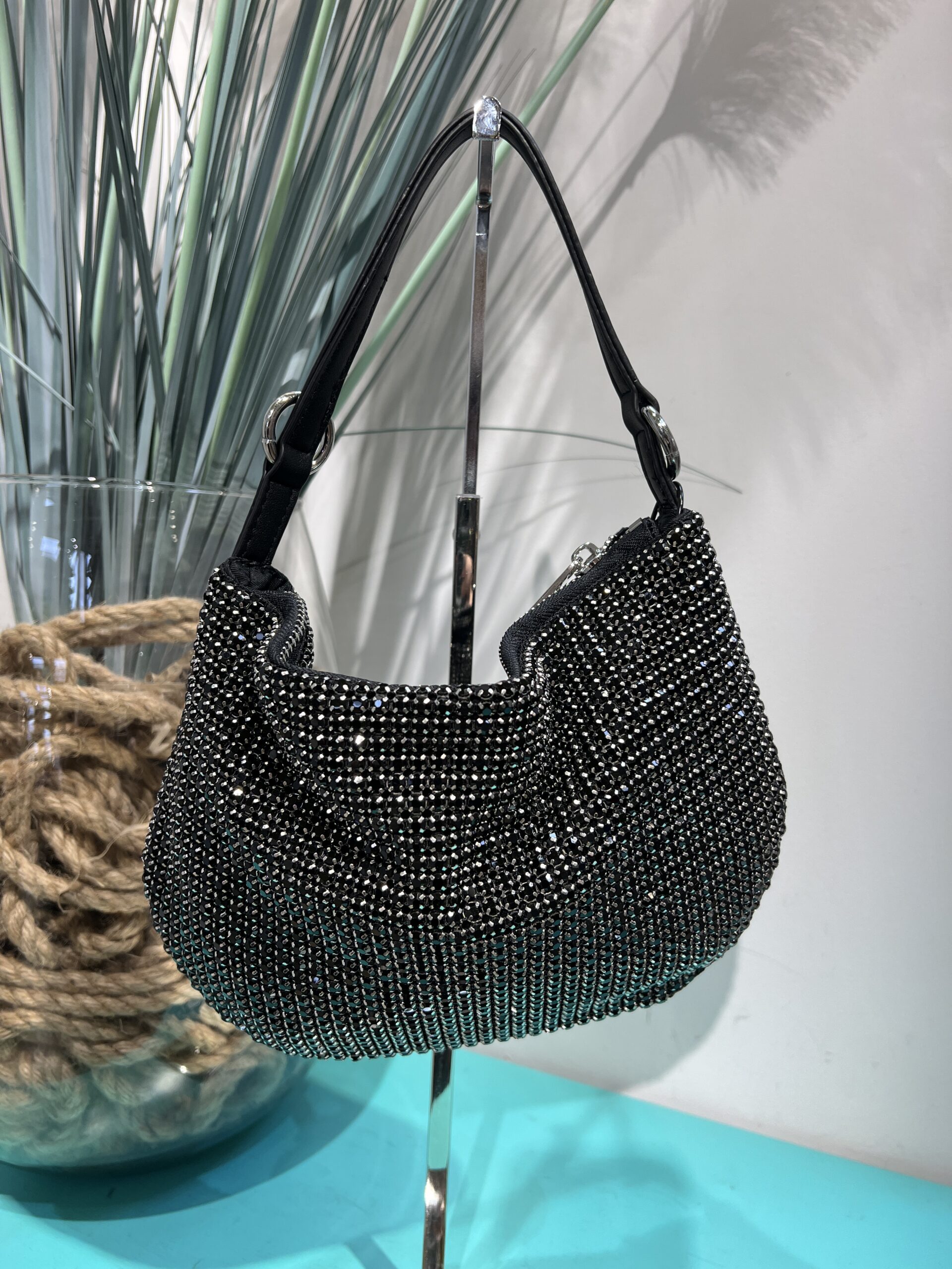 BOLSO FIESTA NEGRO BRILLANTES 1 BOLSO FIESTA NEGRO BRILLANTES