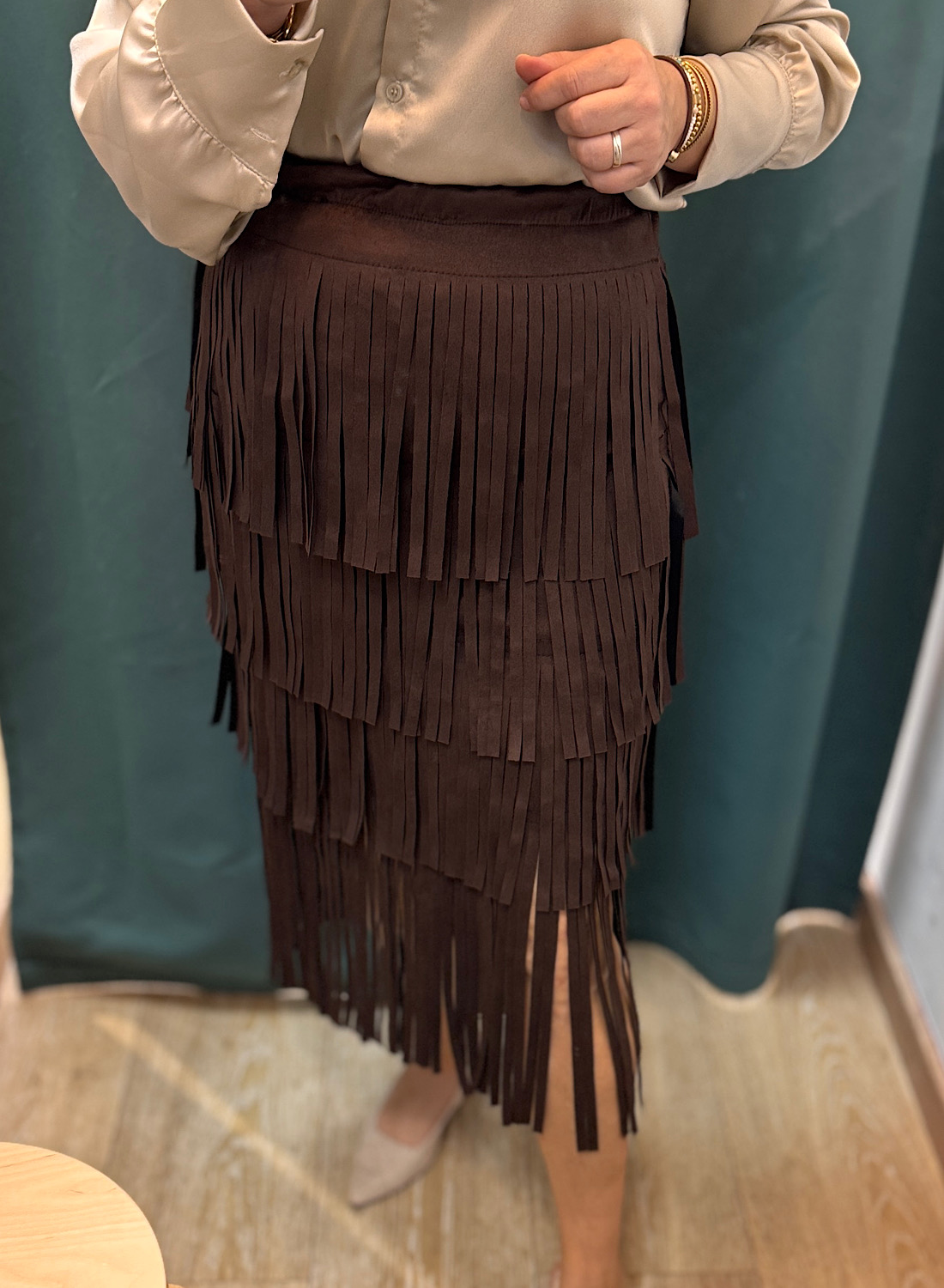 FALDA DE FLECOS LARGA 7 FALDA DE FLECOS LARGA - Imagen 7