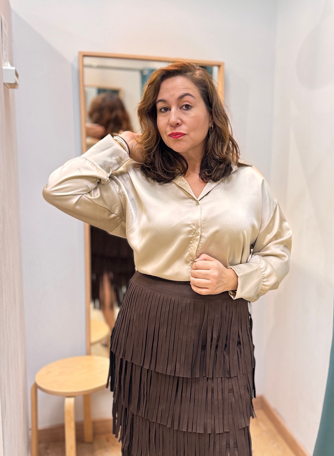 CAMISA SATINADA 7 CAMISA SATINADA - Imagen 7