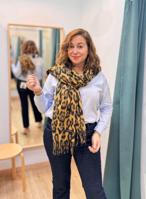 BUFANDA LEOPARDO - camel