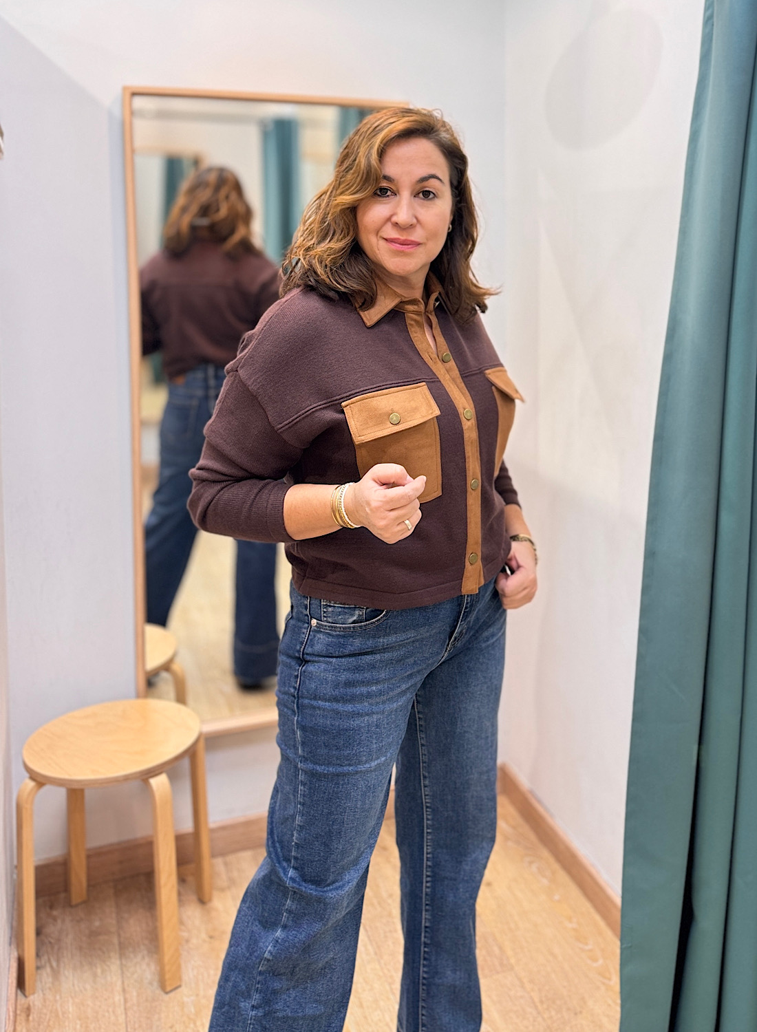 CHAQUETA PUNTO Y ANTELINA 4 CHAQUETA PUNTO Y ANTELINA - Imagen 4