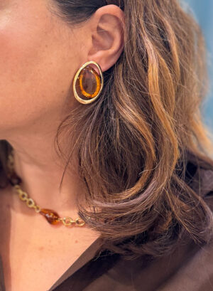 PENDIENTES AMELIE - Marrón