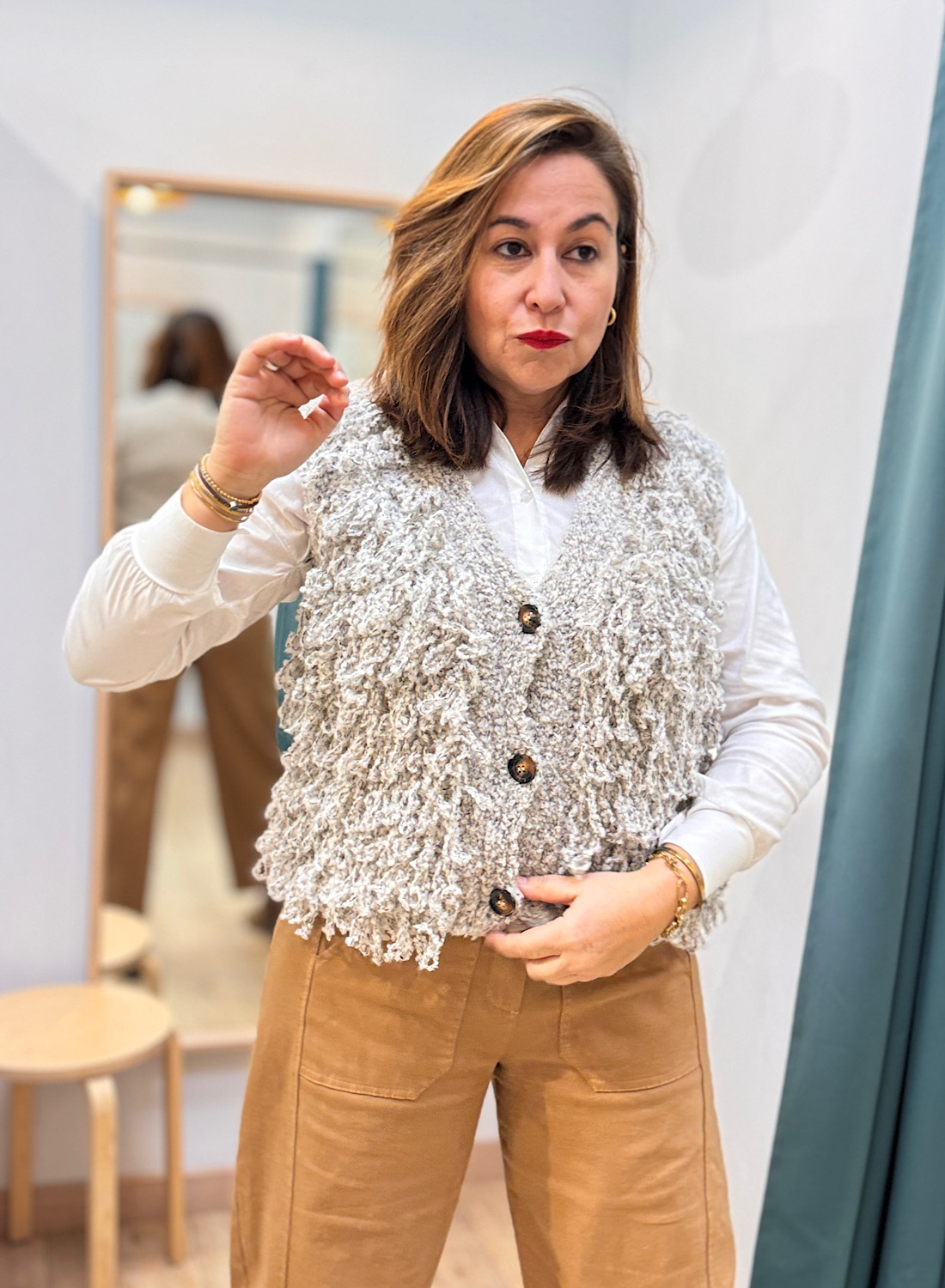 CHALECO EFECTO BORREGO 6 CHALECO EFECTO BORREGO - Imagen 6