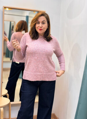 JERSEY HOLGADO PUÑO - Malva