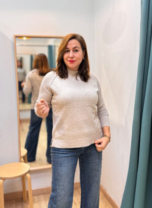 JERSEY CUELLO CAJA - Taupe