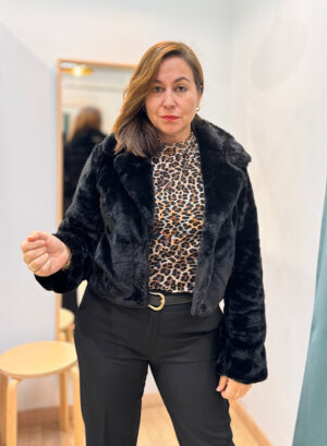 CHAQUETA PELO - Negro