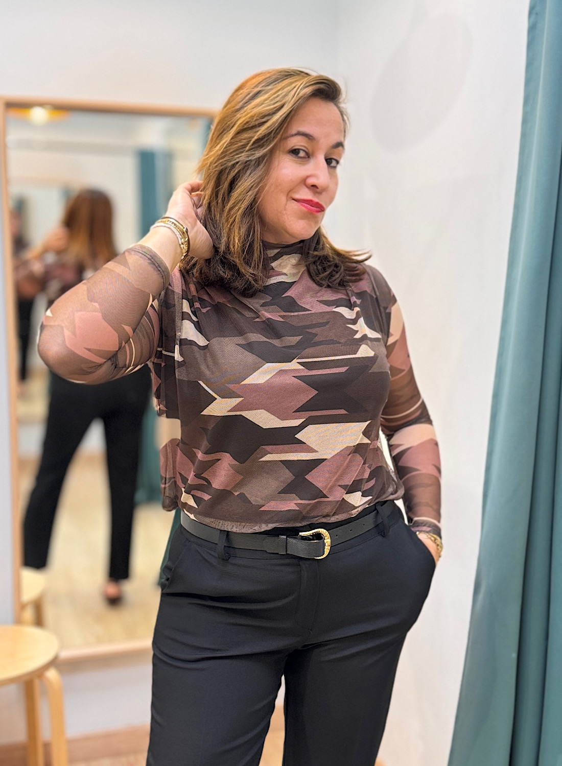 CAMISETA GASA CUELLO ALTO 1 CAMISETA GASA CUELLO ALTO