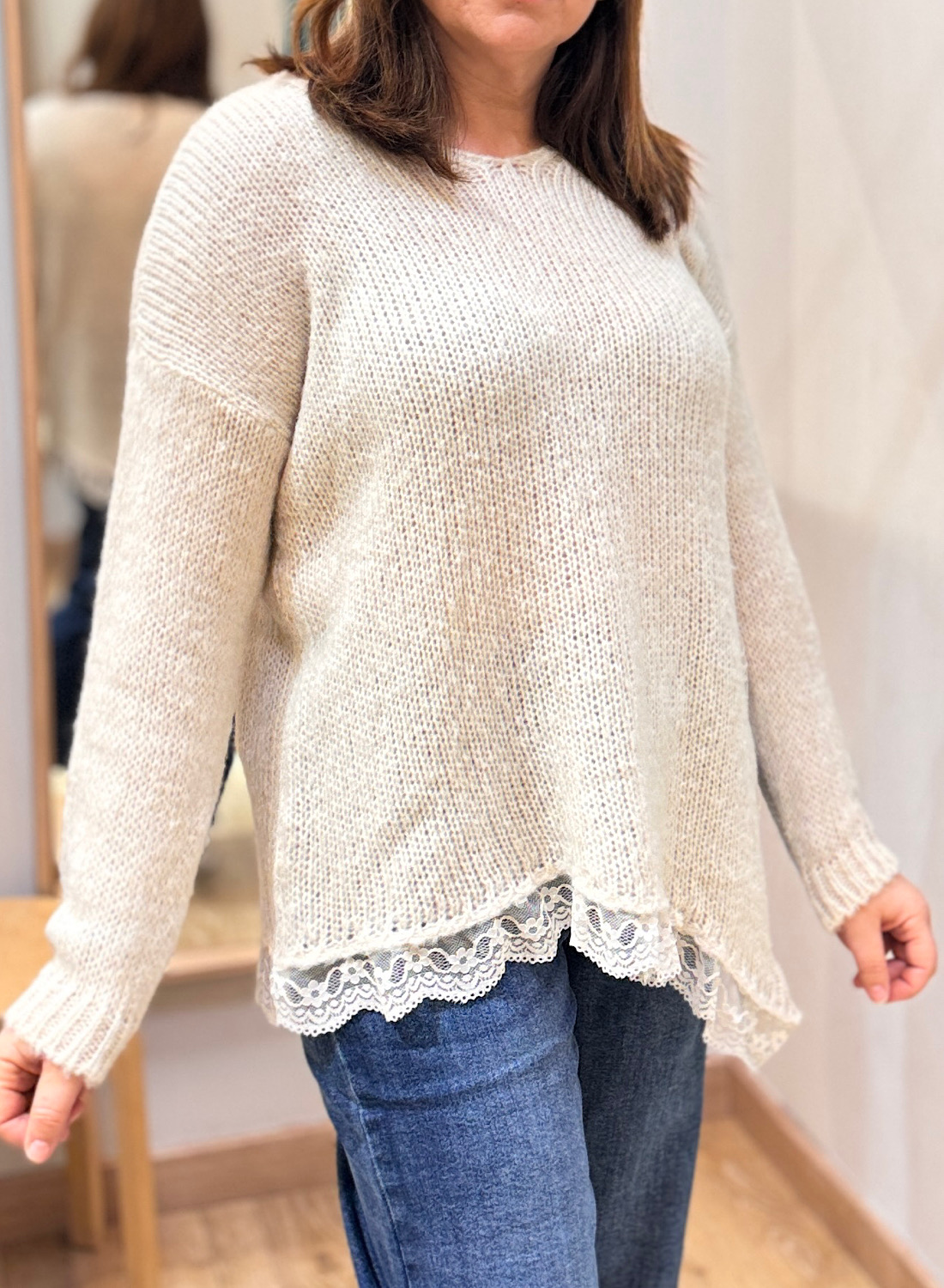 JERSEY ASIMÉTRICO CON ENCAJE 10 JERSEY ASIMÉTRICO CON ENCAJE - Imagen 10