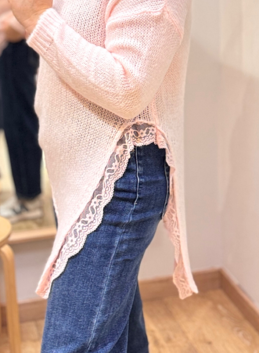 JERSEY ASIMÉTRICO CON ENCAJE 5 JERSEY ASIMÉTRICO CON ENCAJE - Imagen 5