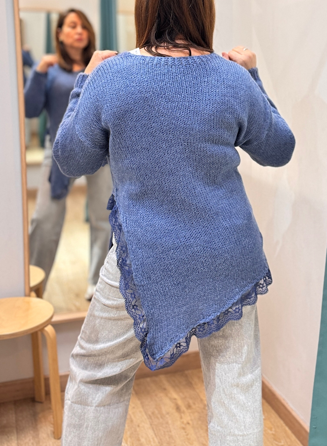 JERSEY ASIMÉTRICO CON ENCAJE 8 JERSEY ASIMÉTRICO CON ENCAJE - Imagen 8