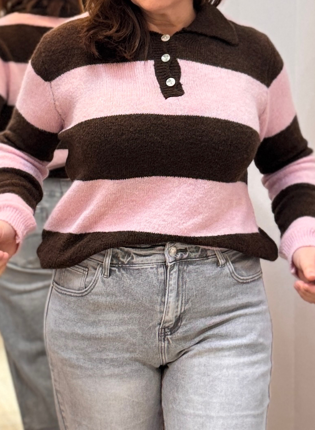 JERSEY CUELLO POLO CON RAYAS 4 JERSEY CUELLO POLO CON RAYAS - Imagen 4