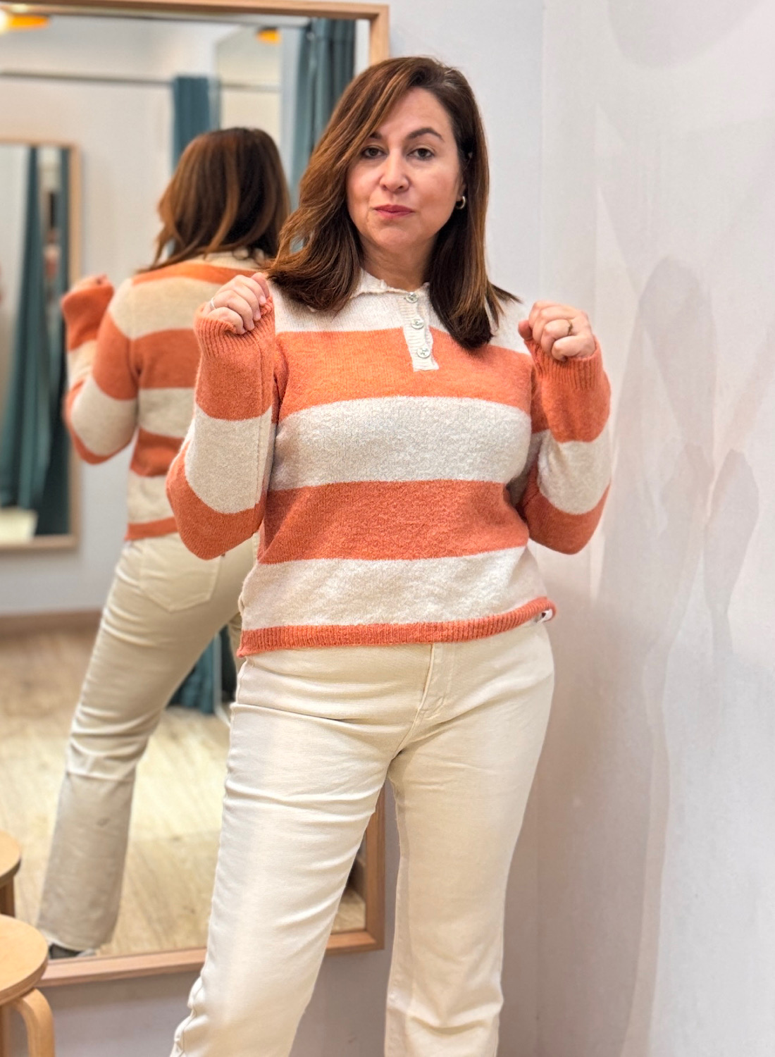 JERSEY CUELLO POLO CON RAYAS 8 JERSEY CUELLO POLO CON RAYAS - Imagen 8