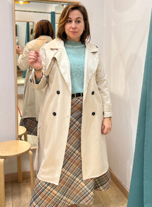 GABARDINA LARGA DE ANTELINA