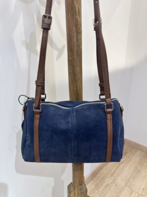 BOLSO PIEL  LARA - Azul