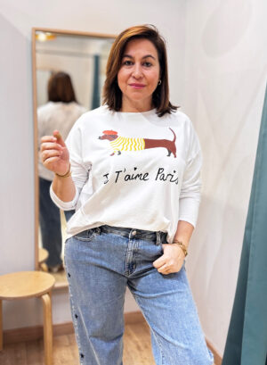 SUDADERA JE T'AIME PARIS