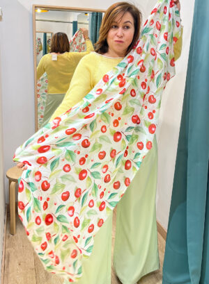 PAÑUELO CEREZAS - Rojo