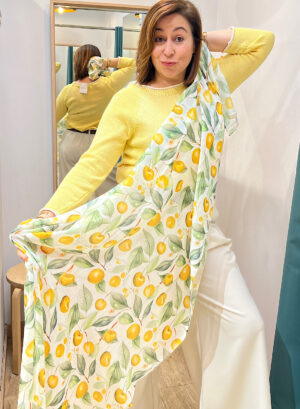 PAÑUELO CEREZAS - Amarillo