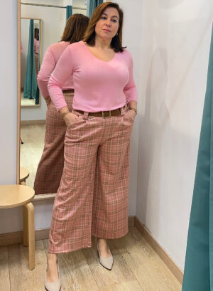 PANTALON ANTELINA BRITISH - Rosa